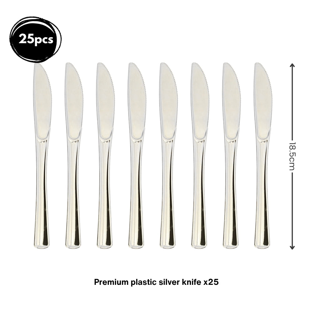 Premium Disposable tableware Cutlery Plates Cups and Napkin Package Birthday Wedding Party buffet