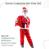 Christmas Santa Claus Costume Set KIds Women Men for Christmas Dress Up Party Costume