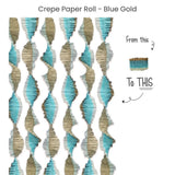 Ruffled Crepe Paper Roll For Party Streamers Party Backdrop