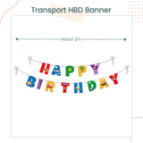 [SG Instock] - Personalised Vehicle Transportation Car Theme Birthday Party Decoration