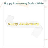 Happy Anniversary Sash for Anniversary Party Photoshoot