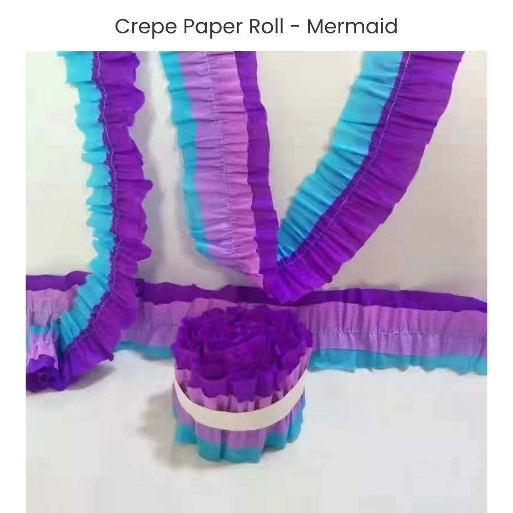 Ruffled Crepe Paper Roll For Party Streamers Party Backdrop