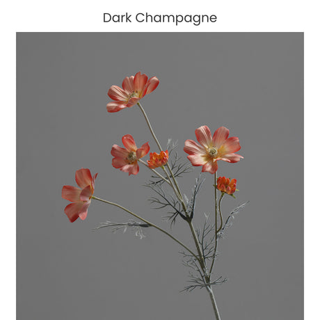 Gesang Flower Bionic Cosmos Artificial Flower Flora Pastoral Flower Ornament Vintage Fake Flower Ornaments