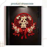 囍 Red Chinese Happiness Glitter Happy Wedding Door Decoration Sticker Set Wedding Room Living Room Photo Props