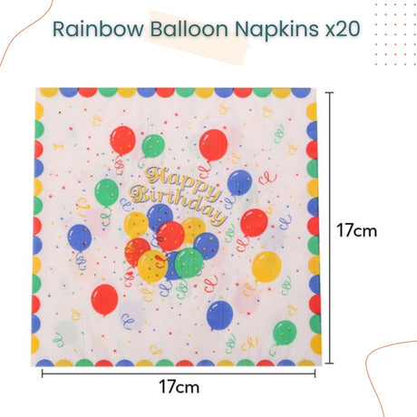 Everything Colorful Rainbow Colorful Theme Birthday Party Decoration