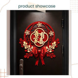 囍 Red Chinese Happiness Glitter Happy Wedding Door Decoration Sticker Set Wedding Room Living Room Photo Props