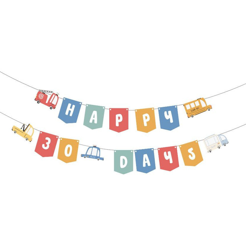 Happy 30 days Happy Full Month Happy 100 Days Banner Birthday Banner