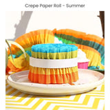 Ruffled Crepe Paper Roll For Party Streamers Party Backdrop