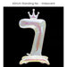Iridescent 40 inch standing number balloon with base foil balloon for birthday party decoration