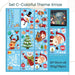 DIY Cute Christmas Decorative Window Electrostatic Stickers Waterproof for Chrismans Living Room Party Decoration