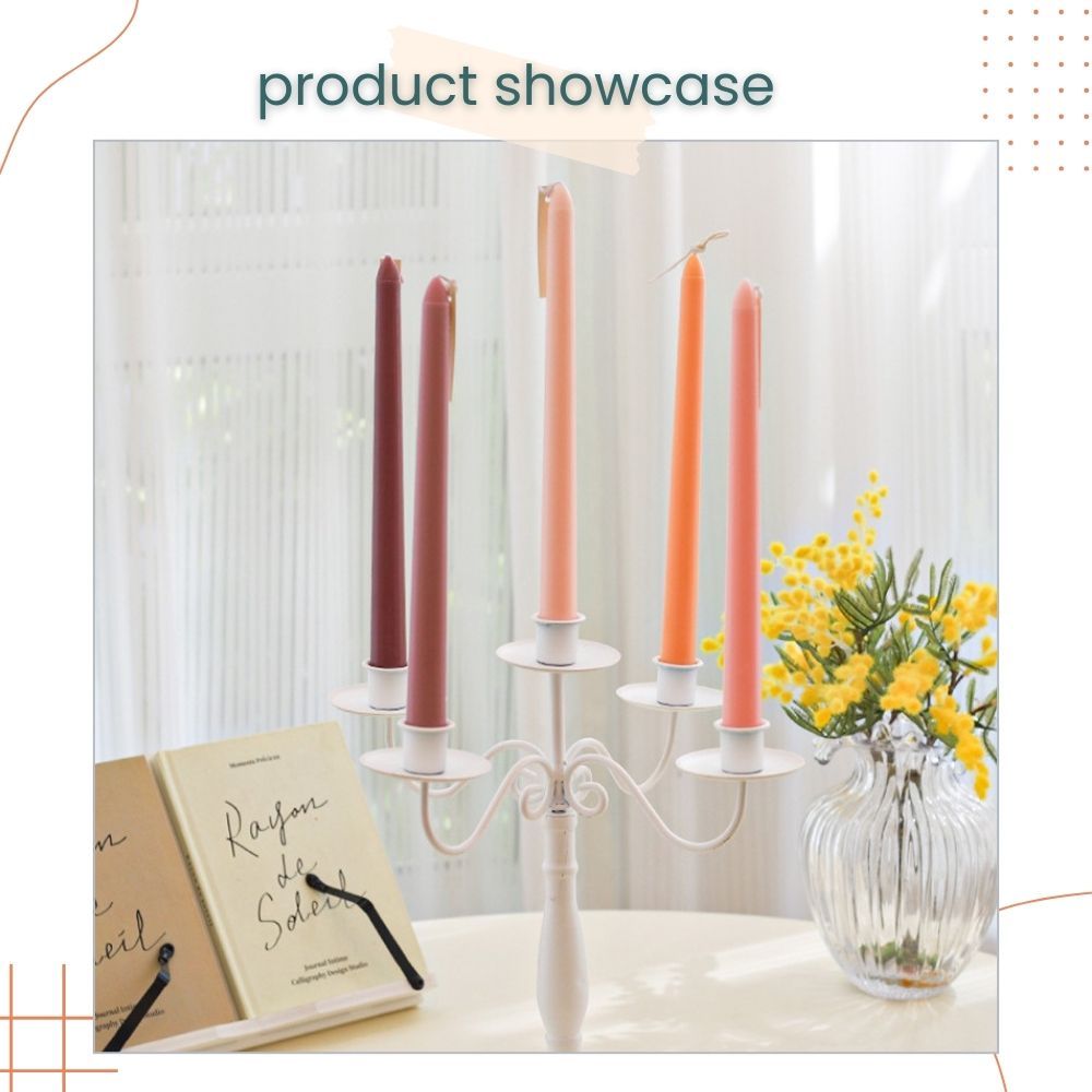 Gold European Style 3pcs set Metal Candlestick Scented Candle for Wedding Birthday Party Living Decoration