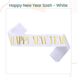 Happy New Year Metal Tiara Sash for New Year Celebration