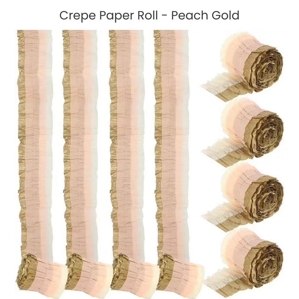 Ruffled Crepe Paper Roll For Party Streamers Party Backdrop