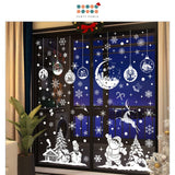 DIY Cute Christmas Decorative Window Electrostatic Stickers Waterproof for Chrismans Living Room Party Decoration