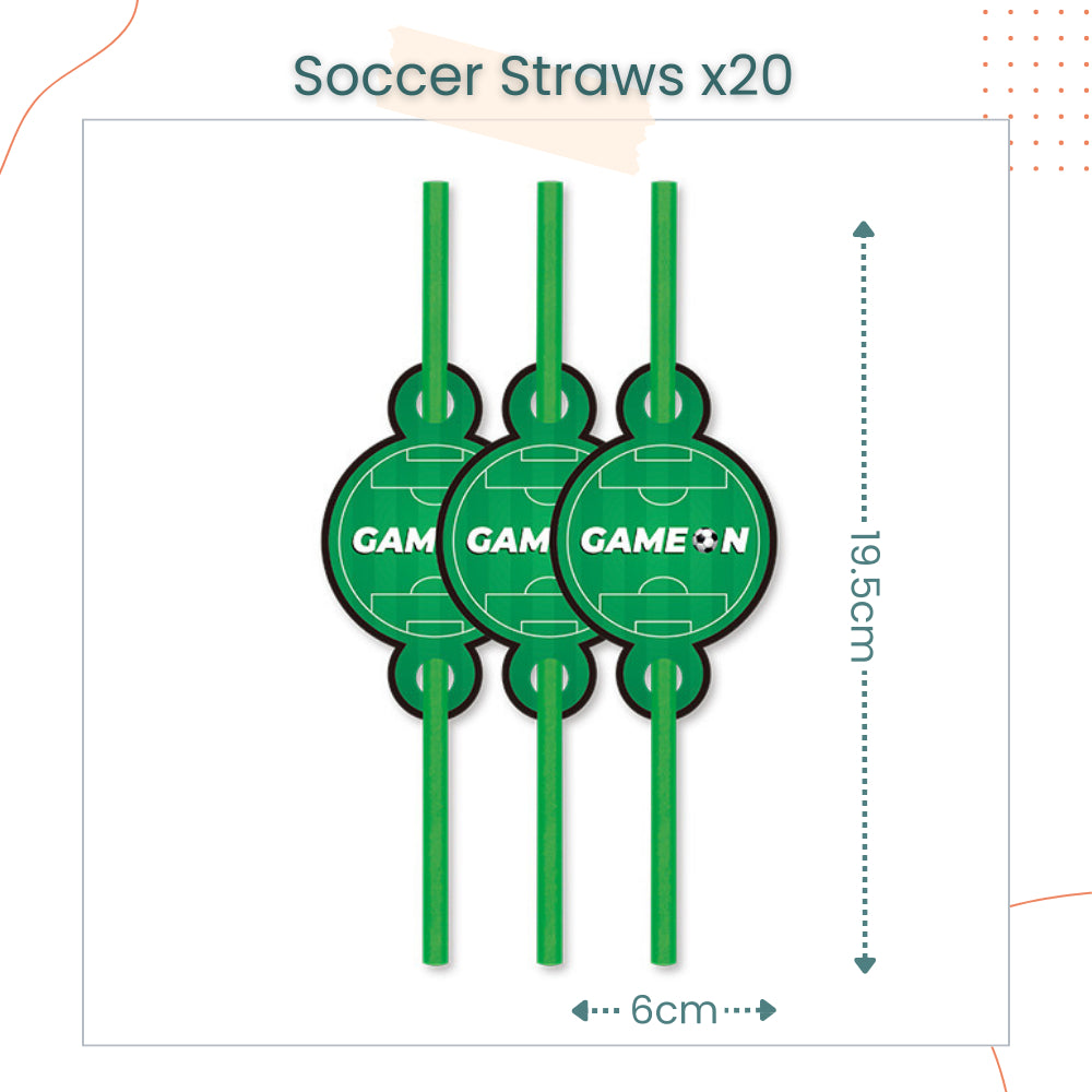 Soccer Theme Disposable Tableware Plates Cups Cutlery Banner Balloon for Birthday Party