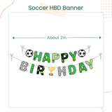 Soccer Theme Disposable Tableware Plates Cups Cutlery Banner Balloon for Birthday Party