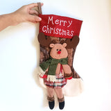 Cute Hanging Christmas Stocking Gift Bag Candy Bag