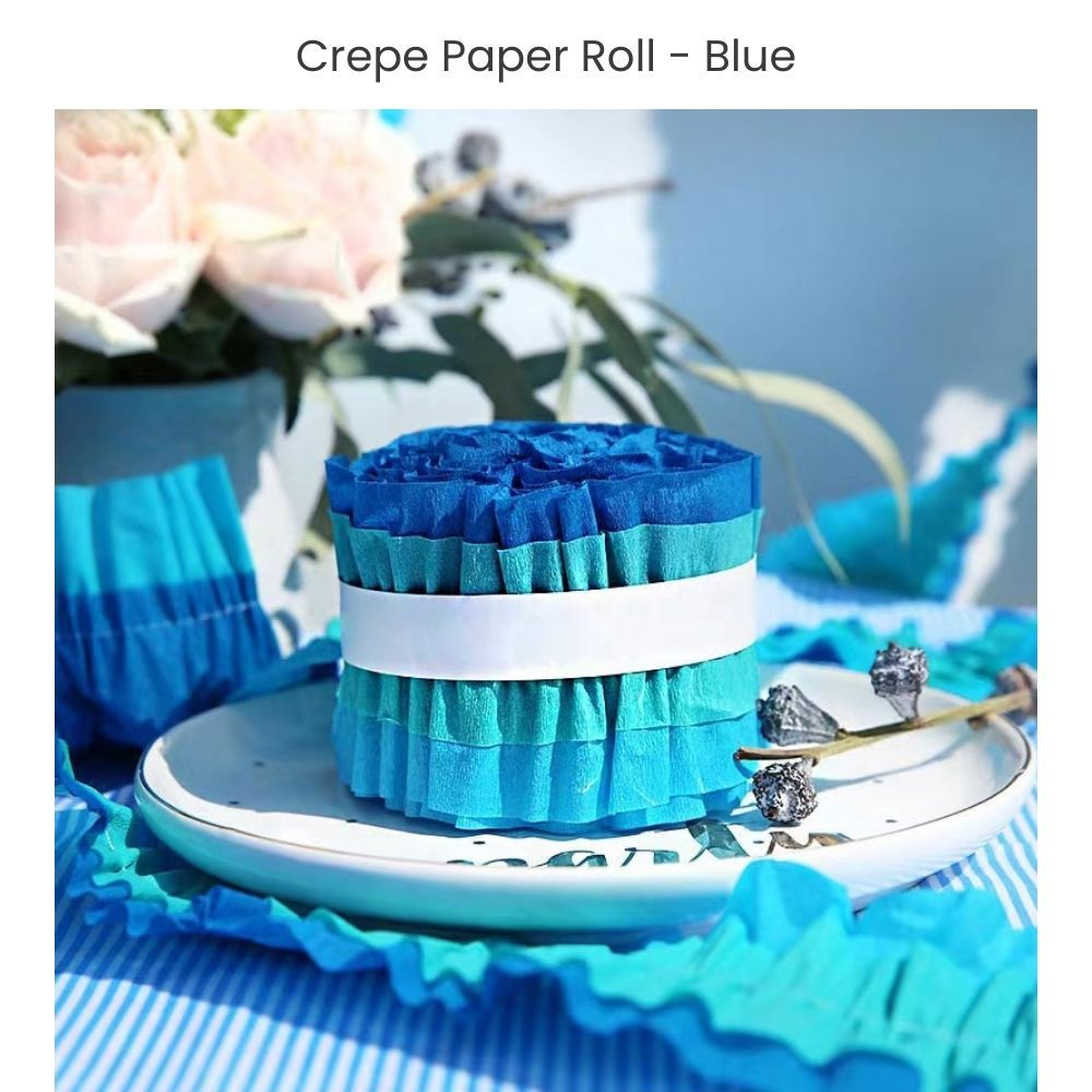 Ruffled Crepe Paper Roll For Party Streamers Party Backdrop