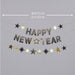 Happy New Year party Decoration Foil Balloon Tableware for New Year Party Decoration