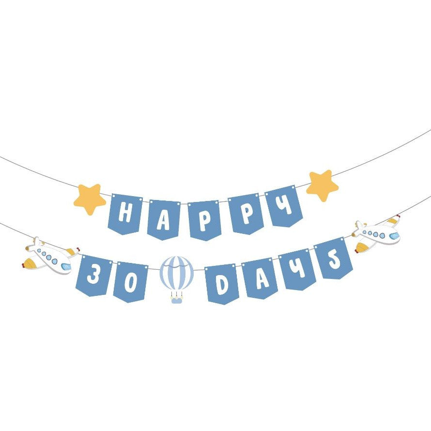 Happy 30 days Happy Full Month Happy 100 Days Banner Birthday Banner