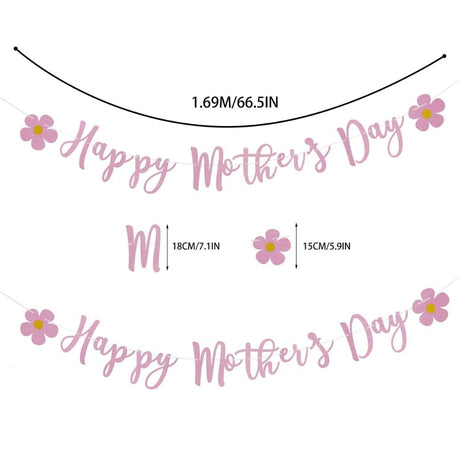 Happy mother's day With Butterfly Decorative Garland