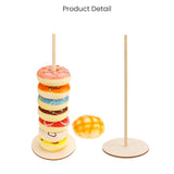 Wooden Donut Stand Rustic Minimalist Birthday Wedding Party Decoration