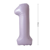 Helium Inflated -  40 inch Pastel Purple Number