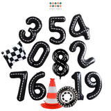 40 inch Racing Themed number balloon