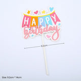 Cute Design Happy Birthday Cake Topper for Birthday Cake Decoration