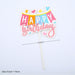 Cute Design Happy Birthday Cake Topper for Birthday Cake Decoration