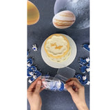 Premium Space Theme number candle for birthday cake decoration