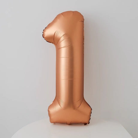 40 inch Matt Copper Number Balloon Birthday Balloon for Party Decoration
