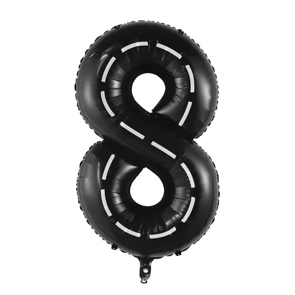 40 inch Racing Themed number balloon