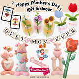 Happy Mother's day banner gift flower and decoration