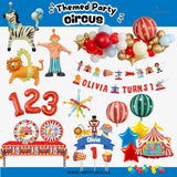 [SG Instock] - Personalised Carnival Circus Animal Theme Birthday Party Decoration