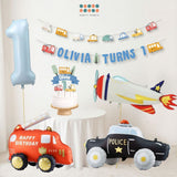 [SG Instock] - Personalised Vehicle Transportation Car Theme Birthday Party Decoration