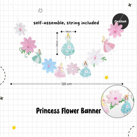 [SG Instock] Decorative Banner Garland Circle Star Flag Bunting Happy Birthday Party Decoration
