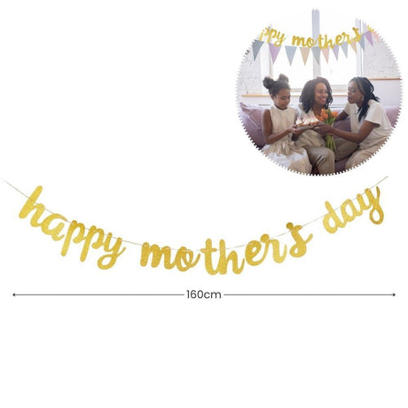 Happy Mother's day banner gift flower and decoration