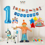 [SG Instock] - Personalised Carnival Circus Animal Theme Birthday Party Decoration