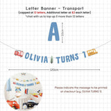 [SG Instock] - Personalised Vehicle Transportation Car Theme Birthday Party Decoration