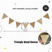 [SG Instock] Decorative Banner Garland Circle Star Flag Bunting Happy Birthday Party Decoration
