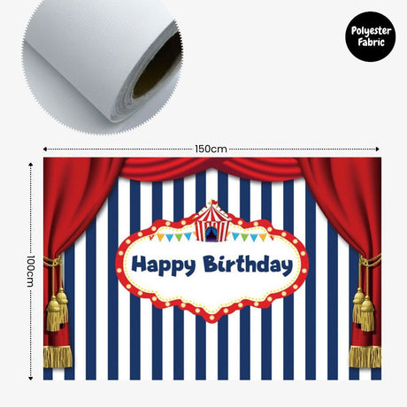 [SG Instock] - Personalised Carnival Circus Animal Theme Birthday Party Decoration