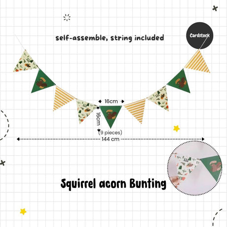 [SG Instock] Decorative Banner Garland Circle Star Flag Bunting Happy Birthday Party Decoration