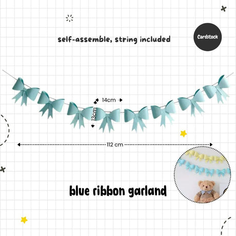 [SG Instock] Decorative Banner Garland Circle Star Flag Bunting Happy Birthday Party Decoration