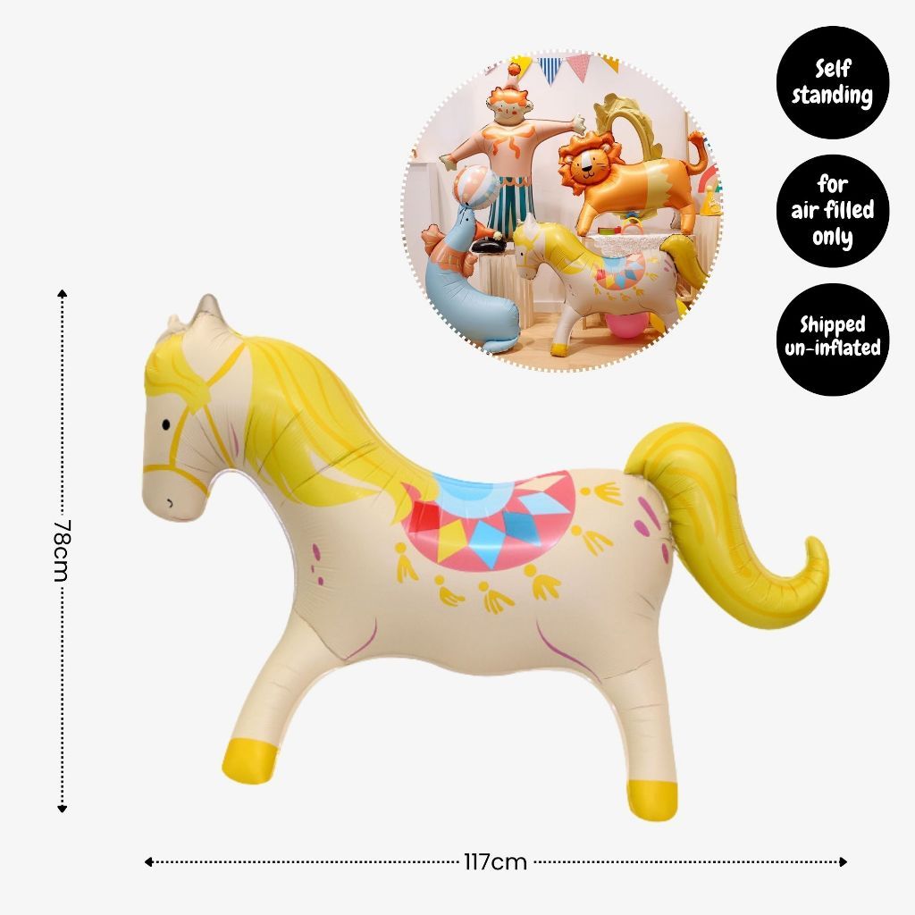 [SG Instock] - Personalised Carnival Circus Animal Theme Birthday Party Decoration