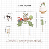 [SG Instock] - Personalised Farm Animal Theme Birthday Party Decoration