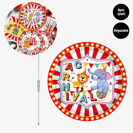 [SG Instock] - Personalised Carnival Circus Animal Theme Birthday Party Decoration