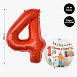 [SG Instock] - Personalised Carnival Circus Animal Theme Birthday Party Decoration