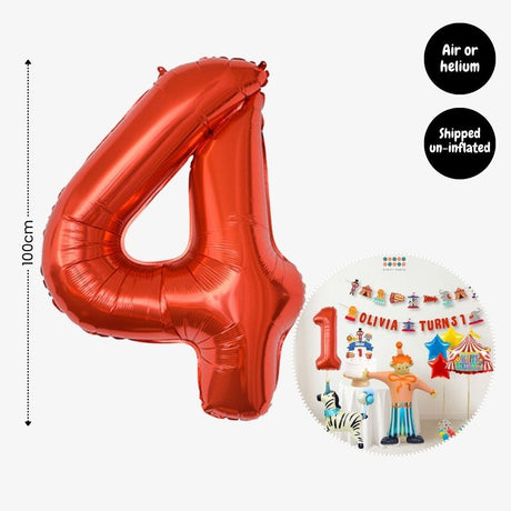 [SG Instock] - Personalised Carnival Circus Animal Theme Birthday Party Decoration