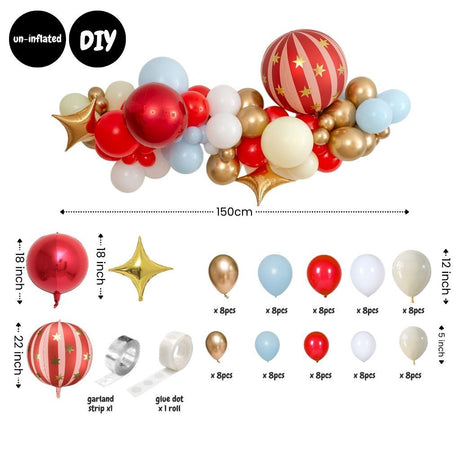[SG Instock] - Personalised Carnival Circus Animal Theme Birthday Party Decoration
